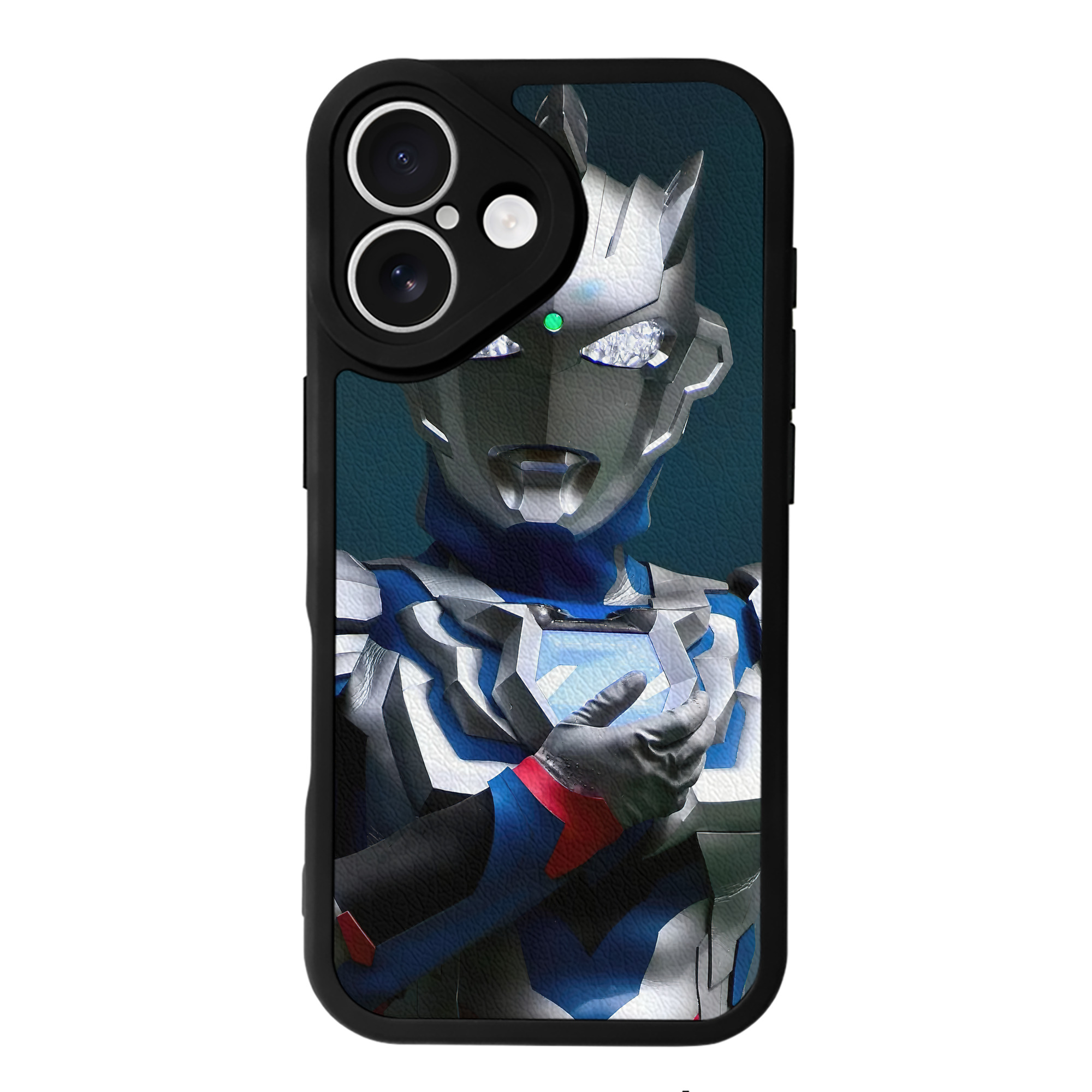 （画像用） ウルトラマン Ultraman 【iPhone 16シリーズ対応】シリコンスマホケース（レザー調） 材質：シリコン